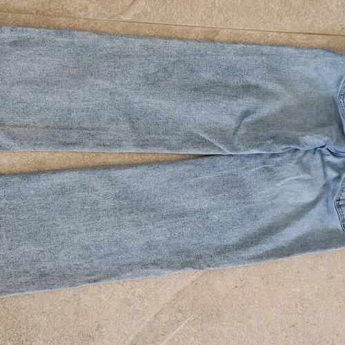 Girls' jeans size 146 like new, light blue, straight modern fit