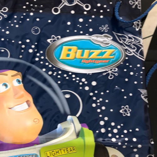 Buzz Lightyear Toy Story 2 swim bag new, purple 43x32cm