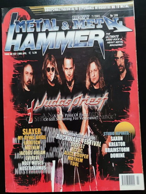 Metal Hammer & Heavy Metal magazine issue 199 July 2001