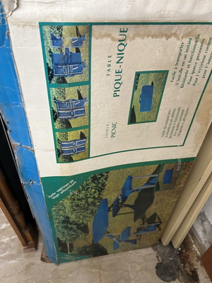 Camping folding table like new