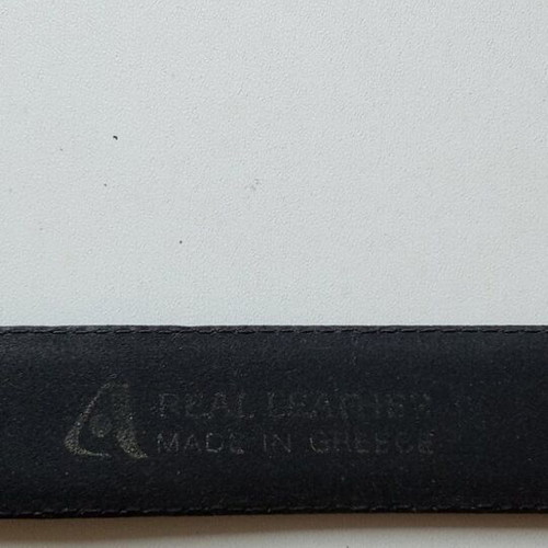 Real Leather Belt like new, black and gold, 120cm