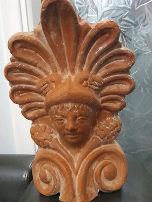 Akrokeramo used with Hermes head, old handmade