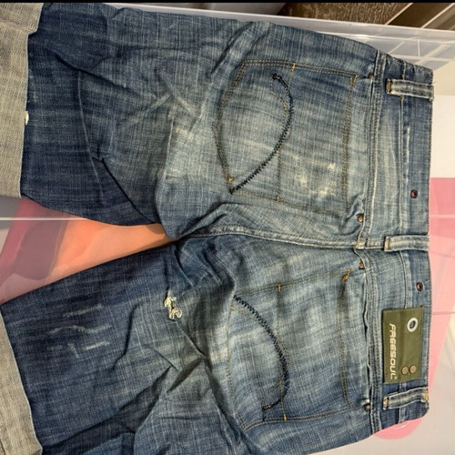 Freesoul denim bermuda shorts size Small like new, blue