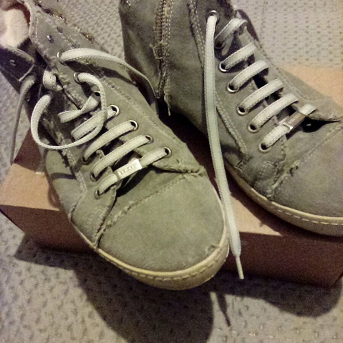 Kricket canvas boot used, gray, size 40