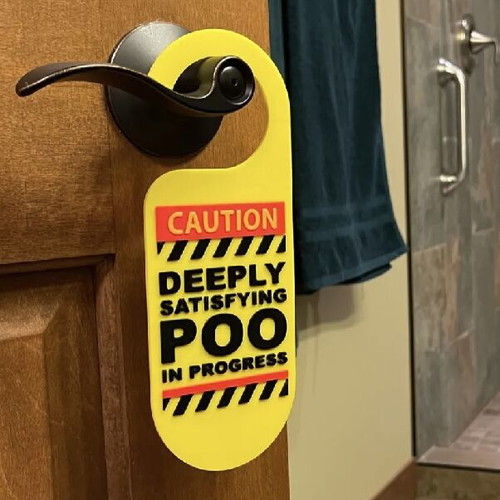 Do Not Disturb Door Hanger with Unique Design for Bathroom new