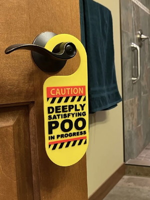 Do Not Disturb Door Hanger with Unique Design for Bathroom new