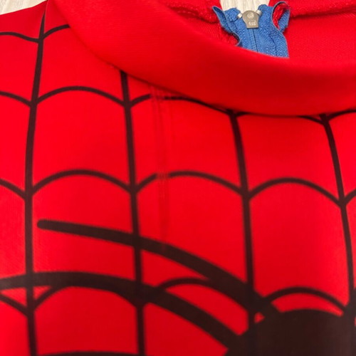 Spider-Man costume with mask and gloves used for age 6