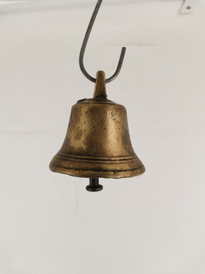 Brass doorbell used, vintage 1950