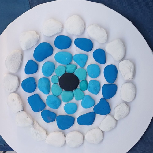 Evil Eye Mandala Handmade Coastal Decor new