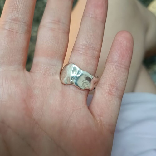 Handmade ring 925 silver no 52 in perfect condition