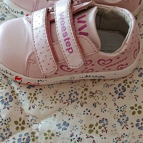 Weestep toddler sports shoes size 21, like new, soft pink