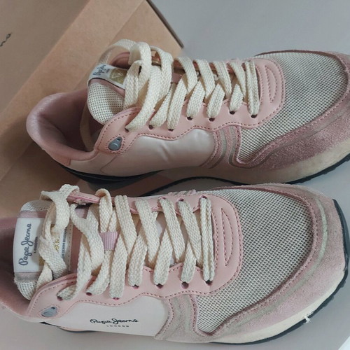 Pepe Jeans sneakers used, size 37, pink sports shoes