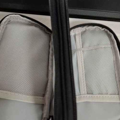 Double Storage Case with 2 Separate Zippers New