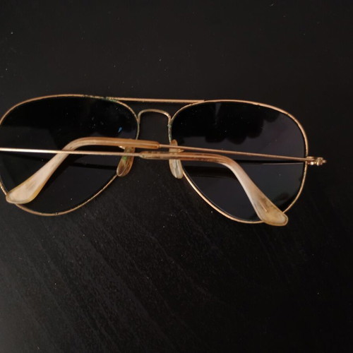 Vintage Ray Ban men's sunglasses used, gold with case