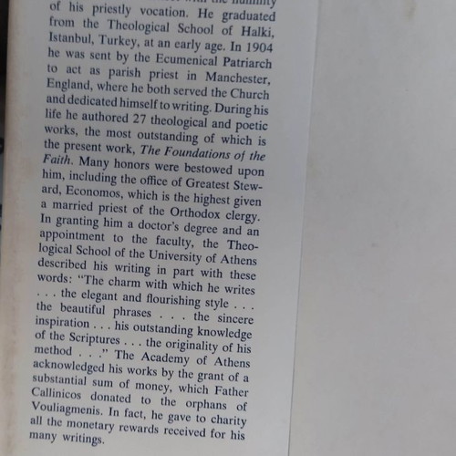 The Foundations of the Faith book used