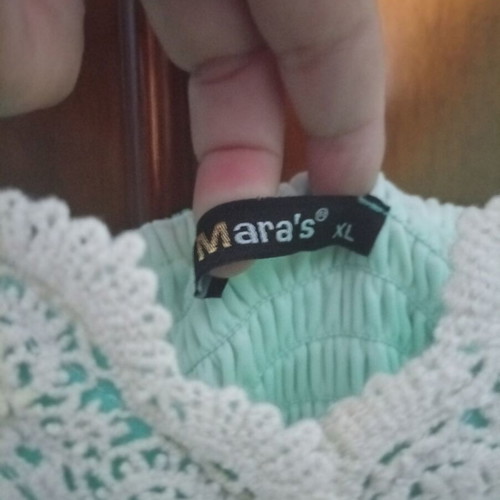 Mara's Collection maxi dress XL, turquoise and beige