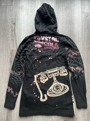 Crystal Rock by Christian Audigier women's hoodie new with crystals