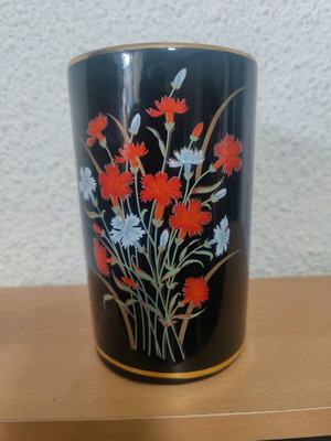Ceramic vase used 24 K.GOLD StefanoY