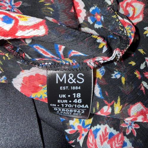 Marks and Spencer dress multicolored, like new, size 18