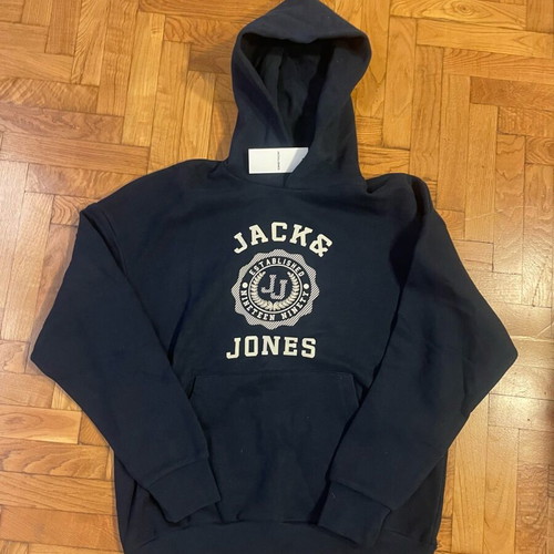 Jack & Jones men's hoodie new, size M, blue