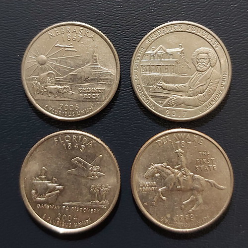 16 1/4 Dollar μεταχειρισμένα, διάφορες ημερομηνίες