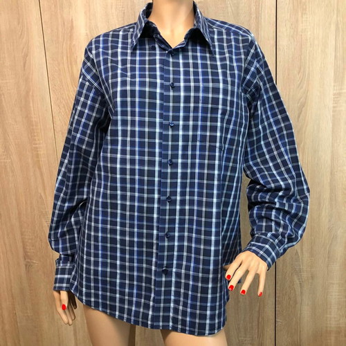 Barisal shirt new, size L/XL, white and blue