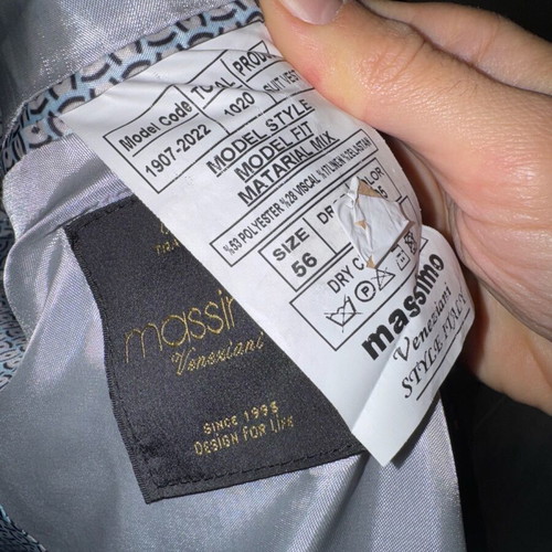 Blue suit set N56 Massimo Italy like new