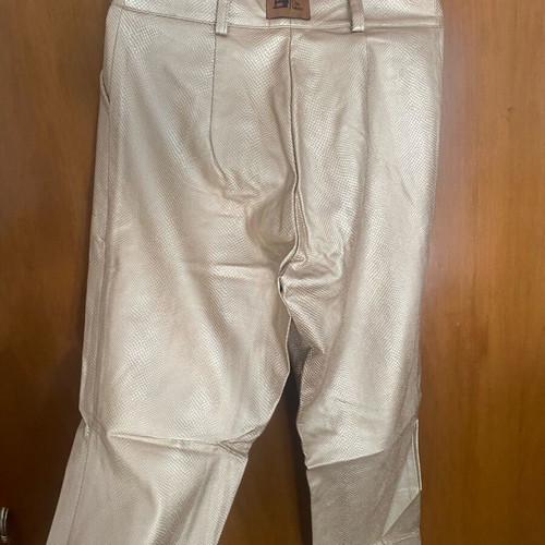 Chic Mess croco pants gold color new, high waist