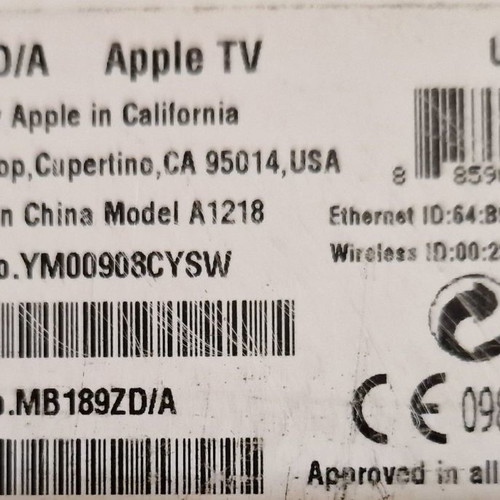 Apple TV 1st generation 160GB used media streamer