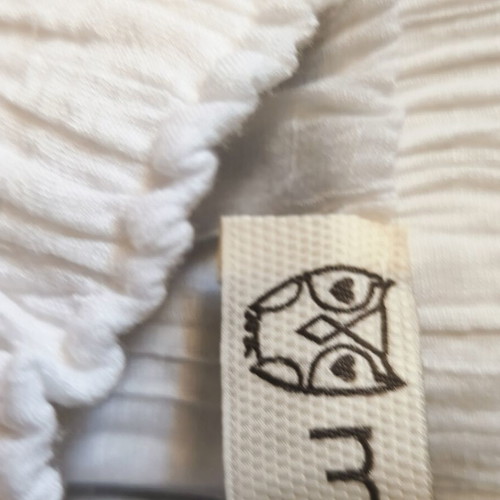 Moutaki linen pants like new, white, elastic waist, size S