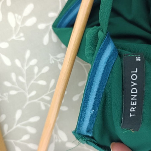 Trendyol women's midi dress like new, green, size 36