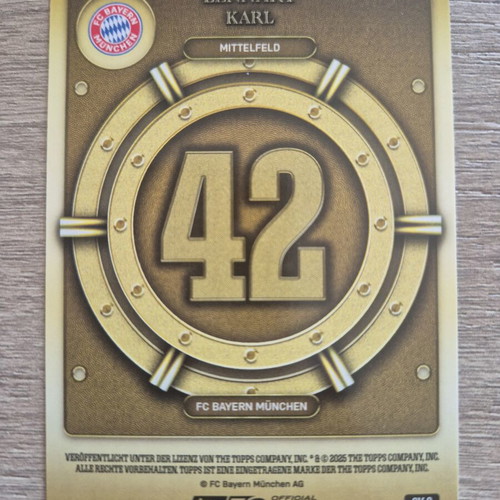 Lennart Karl 2025-26 Topps Gold Vault Limited Edition Rookie card #GV-3