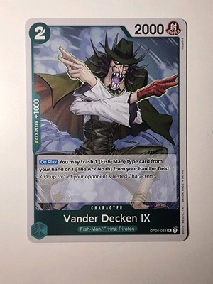 Vander Decken IX κάρτα παιχνιδιού One Piece OP06-033 σπάνια