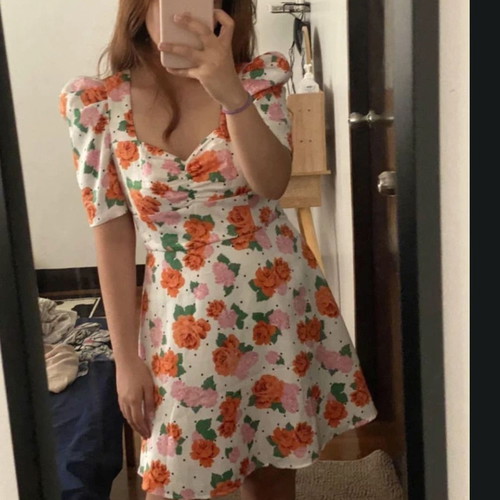 Zara Floral Dress σαν καινούργιο, πολύχρωμο, μέγεθος M