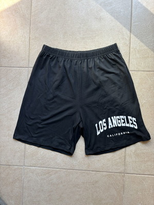 Los Angeles shorts black and white medium size Japanese brand new