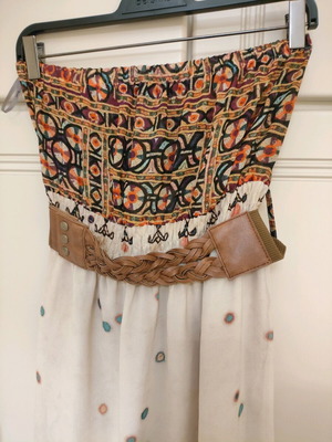 Maxi dress Toi&Moi like new, size Small, beige multicolor