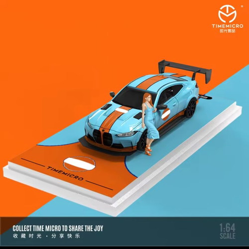 Time Micro BMW Gulf toy car new, 1:64 scale model