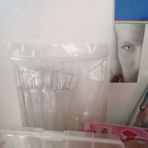 Nail art items used, decoration set with tips and glue