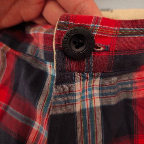 Men's plaid bermuda shorts Vista USA, 100% cotton, size M-L