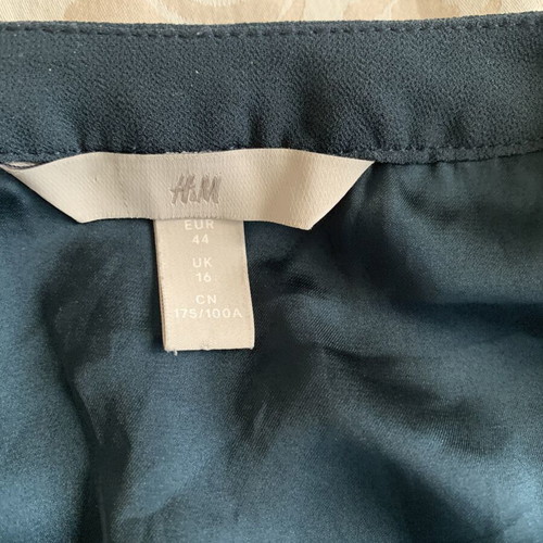H&M dark blue petrol green dress, size 44 XL