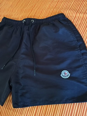 Moncler swimwear used, black, size M with hole in pocket