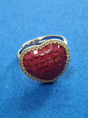 Silver ring with 925 stamp, new, adjustable size