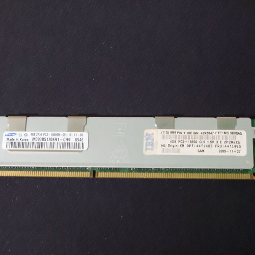 Server RAM DDR3 4GB 1333MHz ECC Registered PC3-10600R like new
