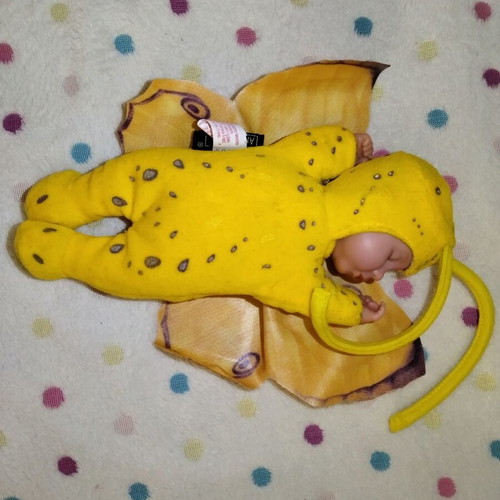 Anne Geddes Butterfly Sleeping Doll collectible, used, 25 cm