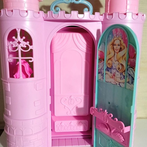 Barbie Fairy Tale Castle Swan Lake used