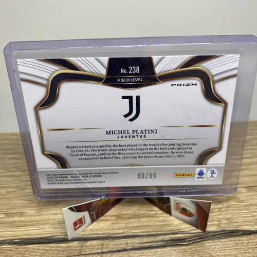Michel Platini 2025-2026 Panini Select Serie A Field Level Bronze Checker card like new