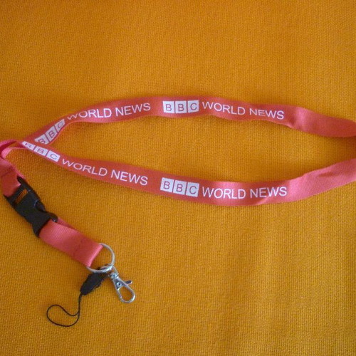 Lanyard μπρελόκ BBC World News μεταχειρισμένο με κορδόνι λαιμού
