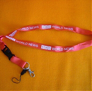 BBC World News lanyard μπρελόκ με κορδόνι λαιμού