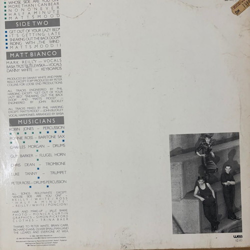 Matt Bianco Whose Side Are You On vinyl like new, pop