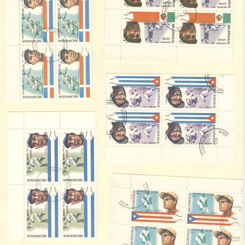 Nicaragua sports stamps pack new